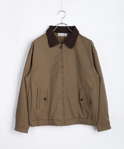 WESTSEA(ウエストシー)の「コーデュロイ襟 ブルゾン(ブルゾン・メンズ・ベージュ/ブラック・M/L/XL)」の7枚目の写真