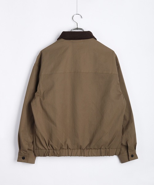 WESTSEA(ウエストシー)の「コーデュロイ襟 ブルゾン(ブルゾン・メンズ・ベージュ/ブラック・M/L/XL)」の8枚目の写真