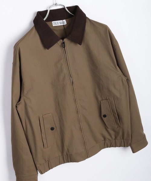 WESTSEA(ウエストシー)の「コーデュロイ襟 ブルゾン(ブルゾン・メンズ・ベージュ/ブラック・M/L/XL)」の9枚目の写真