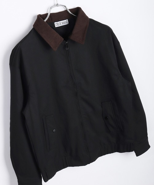 WESTSEA(ウエストシー)の「コーデュロイ襟 ブルゾン(ブルゾン・メンズ・ベージュ/ブラック・M/L/XL)」の5枚目の写真