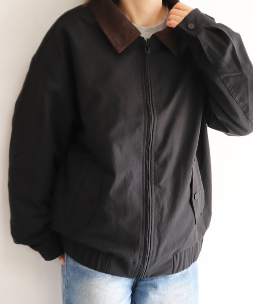 WESTSEA(ウエストシー)の「コーデュロイ襟 ブルゾン(ブルゾン・メンズ・ベージュ/ブラック・M/L/XL)」の17枚目の写真