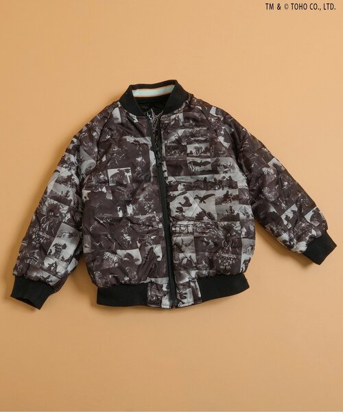 セール】【ゴジラ】 蓄光刺繍リバーシブルスカジャン（スカジャン