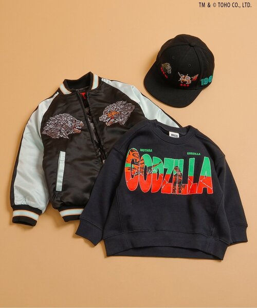 セール】【ゴジラ】 蓄光刺繍リバーシブルスカジャン（スカジャン