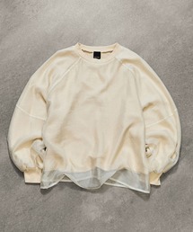 ROSE BUD | SHEER PANEL SWEAT SHIRT(スウェット)