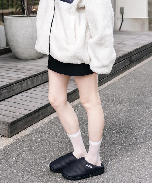 SUBU（スブ）の「SUBUスブ サンダル F-line/ワンポイントロゴ刺繍モックシューズスリッポンスリッパ（サンダル・メンズ・グレー/シルバー/カーキ/ブラウン系/ブラック/ダークブラウン/ドット/ベージュ・1/3/2）」の10枚目の写真