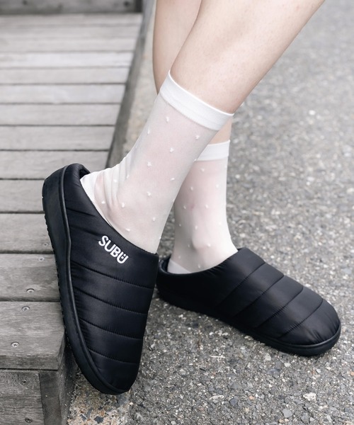 SUBU（スブ）の「SUBUスブ サンダル F-line/ワンポイントロゴ刺繍モックシューズスリッポンスリッパ（サンダル・メンズ・グレー/シルバー/カーキ/ブラウン系/ブラック/ダークブラウン/ドット/ベージュ・1/3/2）」の13枚目の写真