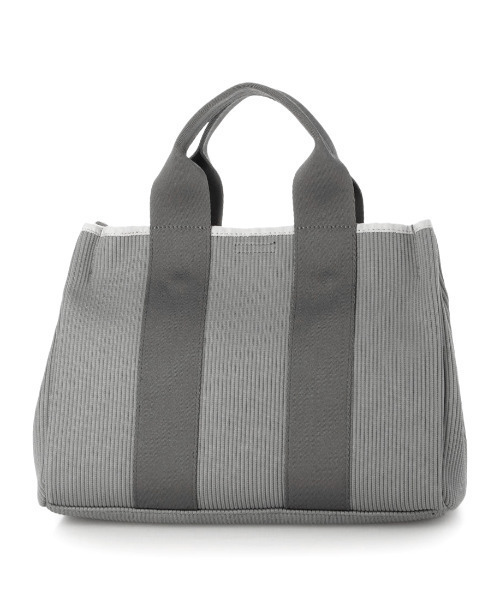 cache cache(カシュ カシュ)の「カシュカシュ cachecache / ジャガードニットスクエア2wayトート(トートバッグ・レディース・ベージュ/オレンジ/グレー/ブラック・FREE)」の3枚目の写真
