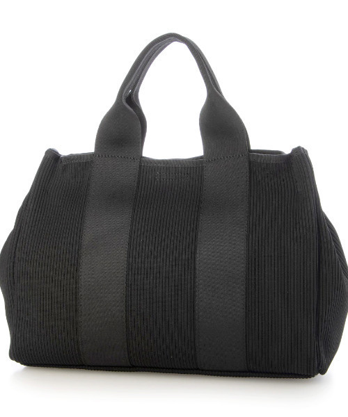 cache cache(カシュ カシュ)の「カシュカシュ cachecache / ジャガードニットスクエア2wayトート(トートバッグ・レディース・ベージュ/オレンジ/グレー/ブラック・FREE)」の2枚目の写真