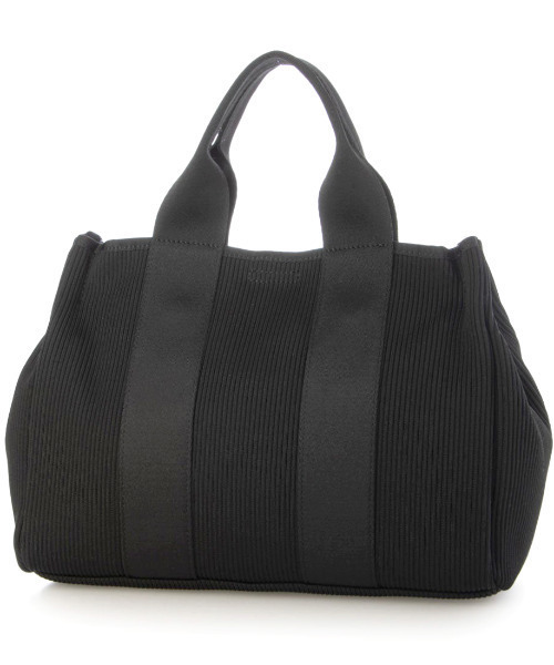 cache cache(カシュ カシュ)の「カシュカシュ cachecache / ジャガードニットスクエア2wayトート(トートバッグ・レディース・ベージュ/オレンジ/グレー/ブラック・FREE)」の5枚目の写真
