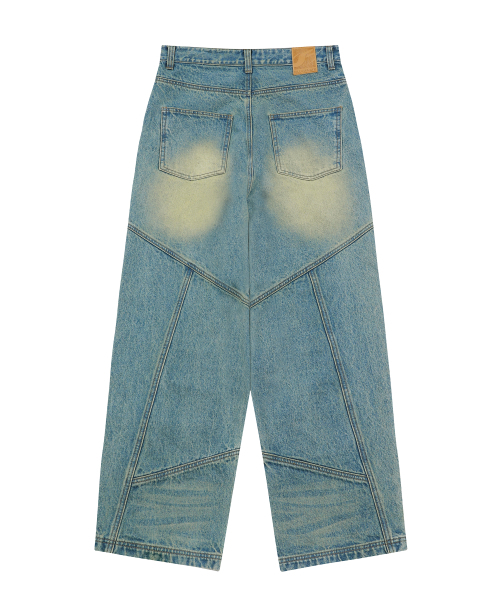 F.ILLUMINATE(フィルミネイト)の「ワイドパネルデニムパンツ-ブルー(デニムパンツ・レディース・その他・SMALL/MEDIUM/LARGE)」の3枚目の写真