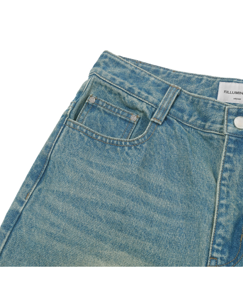 F.ILLUMINATE(フィルミネイト)の「ワイドパネルデニムパンツ-ブルー(デニムパンツ・レディース・その他・SMALL/MEDIUM/LARGE)」の7枚目の写真