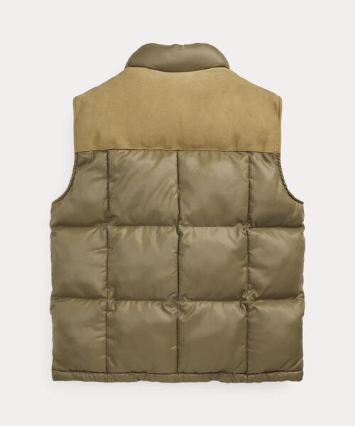 レザーヨーク キルテッド リップストップ ベスト（その他アウター