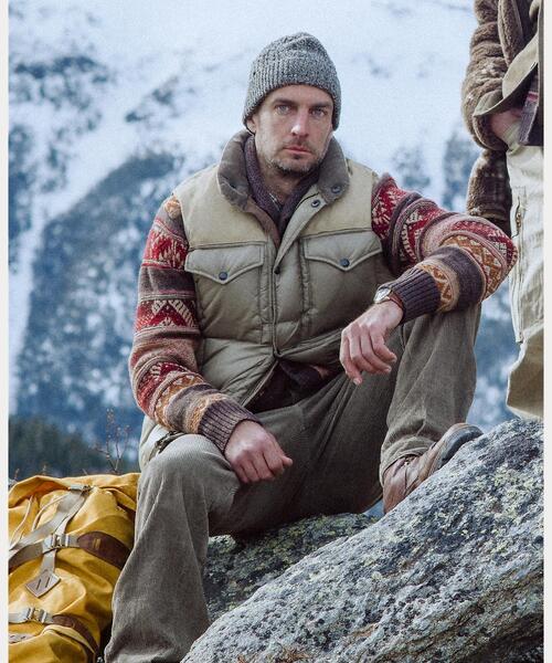 レザーヨーク キルテッド リップストップ ベスト（その他アウター