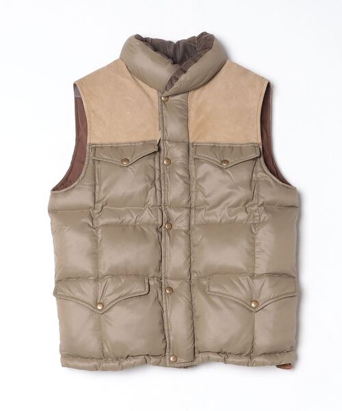 セール】レザーヨーク キルテッド リップストップ ベスト（その他