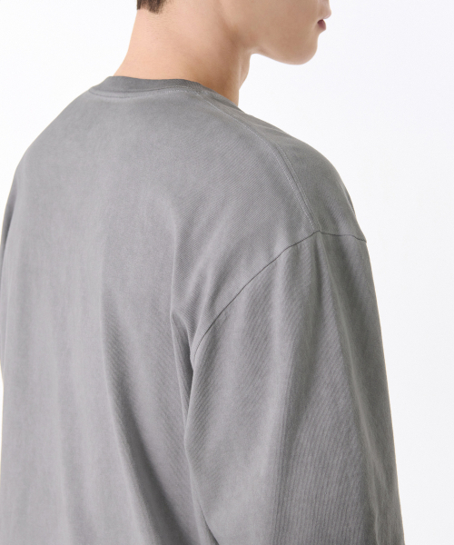 MUSINSA STANDARD（ムシンサスタンダード）の「ルナダイングリラックスドクルーネックTシャツ[ライトグレー]（Tシャツ/カットソー・メンズ・その他・SMALL/MEDIUM/LARGE/X-LARGE/XX-LARGE/XXX-LARGE）」の6枚目の写真