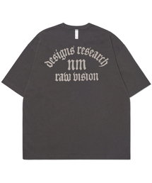 R.V ARCH LOGO T-SHIRT - CHARCOAL