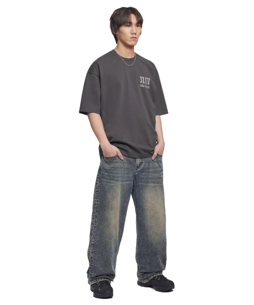 NOMANUAL(NOMANUAL)の「R.V ARCH LOGO T-SHIRT - CHARCOAL(Tシャツ/カットソー・レディース・その他・LARGE/X-LARGE/SMALL/MEDIUM)」の3枚目の写真