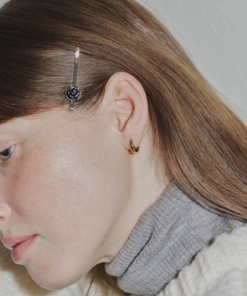 tiny drop hoop pierce / タイニードロップフープピアス（ピアス（両耳