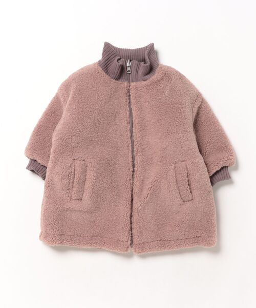 Ocean&Ground（オーシャン&グラウンド）の「ﾘﾌﾞｶﾗｰﾘﾊﾞｰｼﾌﾞﾙｺｰﾄ（ダウンジャケット/コート・キッズ・グレイッシュベージュ/ベージュ/ブラック・110/120/130/90/100）」の3枚目の写真
