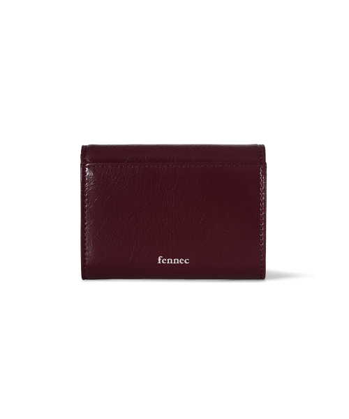 FENNEC(フェネック)の「CRINKLE TRIANGLE DOCO WALLET - DEEP CHERRY(札入れ/マネークリップ・レディース・その他・FREE)」の3枚目の写真