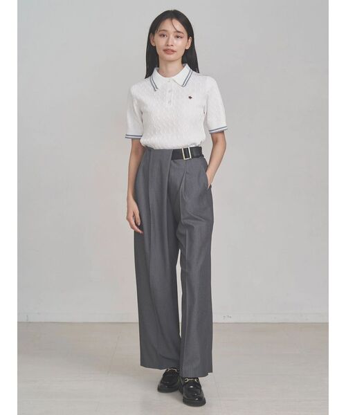 TONAL（トーナル）の「アシメベルトタックパンツ（その他パンツ・レディース・ベージュ/ブラウン/グレー・SMALL/MEDIUM）」の12枚目の写真