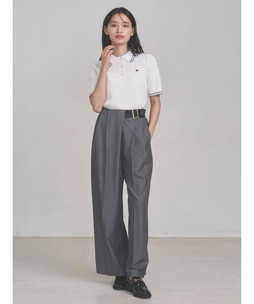 TONAL（トーナル）の「アシメベルトタックパンツ（その他パンツ・レディース・ベージュ/ブラウン/グレー・SMALL/MEDIUM）」の14枚目の写真