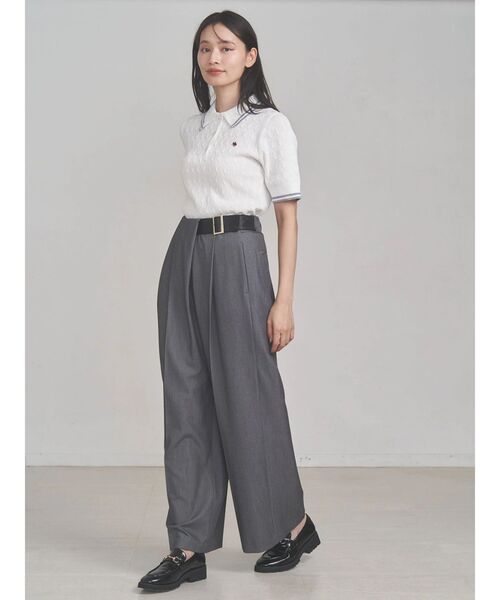 TONAL（トーナル）の「アシメベルトタックパンツ（その他パンツ・レディース・ベージュ/ブラウン/グレー・SMALL/MEDIUM）」の15枚目の写真