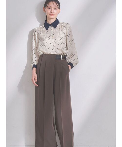 TONAL（トーナル）の「アシメベルトタックパンツ（その他パンツ・レディース・ベージュ/ブラウン/グレー・SMALL/MEDIUM）」の18枚目の写真