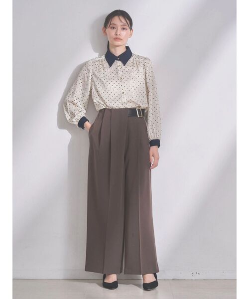 TONAL（トーナル）の「アシメベルトタックパンツ（その他パンツ・レディース・ベージュ/ブラウン/グレー・SMALL/MEDIUM）」の20枚目の写真