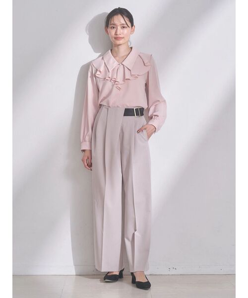 TONAL（トーナル）の「アシメベルトタックパンツ（その他パンツ・レディース・ベージュ/ブラウン/グレー・SMALL/MEDIUM）」の21枚目の写真
