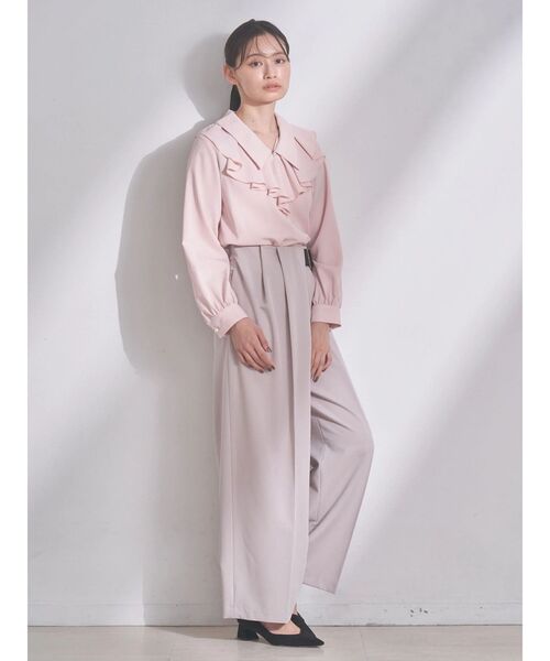 TONAL（トーナル）の「アシメベルトタックパンツ（その他パンツ・レディース・ベージュ/ブラウン/グレー・SMALL/MEDIUM）」の22枚目の写真