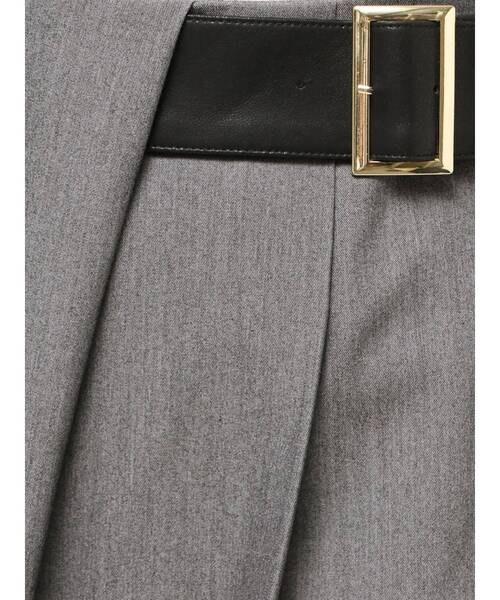 TONAL（トーナル）の「アシメベルトタックパンツ（その他パンツ・レディース・ベージュ/ブラウン/グレー・SMALL/MEDIUM）」の5枚目の写真
