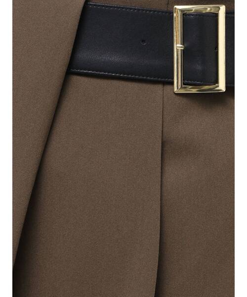TONAL（トーナル）の「アシメベルトタックパンツ（その他パンツ・レディース・ベージュ/ブラウン/グレー・SMALL/MEDIUM）」の6枚目の写真