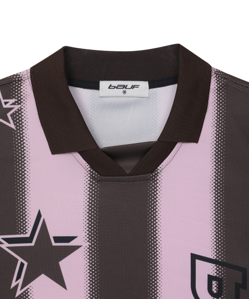 BAUF（バウフ）の「スターユニフォーム フットボールジャージ [ピンク]（Tシャツ/カットソー・レディース・その他・LARGE/MEDIUM）」の3枚目の写真