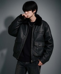 VIBGYOR（ヴィブジョー）の「ヴィンテージPUファー脱着ジャケット(CN)（ブルゾン・メンズ）」