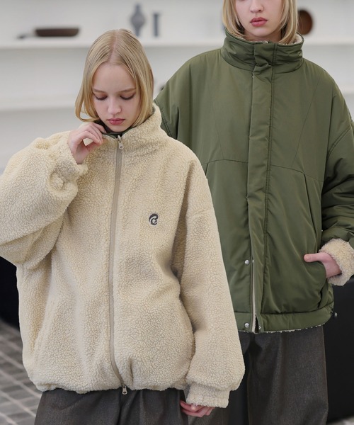 ROCHEM（ローシェン）の「ダブルジップ比翼デザイン裏ボアリバーシブル