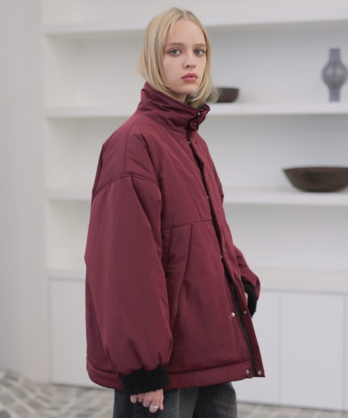 ロサーセン　リバーシブル中綿ブルゾン　LL ダブルジップ比翼デザイン裏ボアリバーシブル中綿ブルゾン（ブルゾン