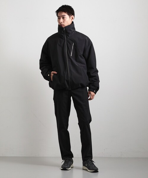 THE SHOP TK （ザ ショップ ティーケー ）の「【洗濯機可】きれいめにもカジュアルにも スタンドネックジップブルゾン（ブルゾン・メンズ・チャコールグレー/ブラック・04/03/02）」の9枚目の写真