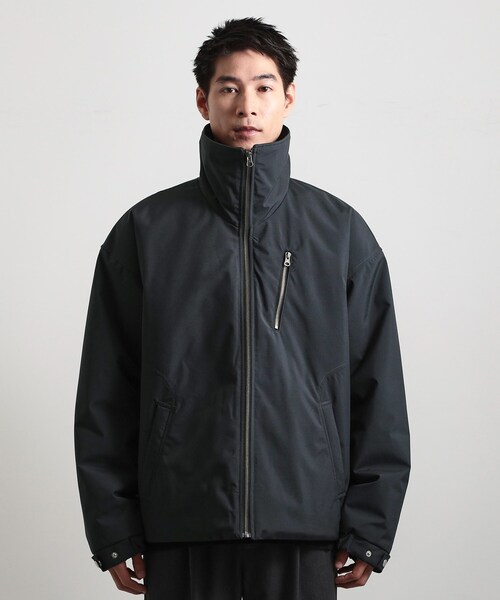 THE SHOP TK （ザ ショップ ティーケー ）の「【洗濯機可】きれいめにもカジュアルにも スタンドネックジップブルゾン（ブルゾン・メンズ・チャコールグレー/ブラック・04/03/02）」の11枚目の写真