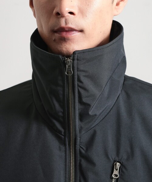 THE SHOP TK （ザ ショップ ティーケー ）の「【洗濯機可】きれいめにもカジュアルにも スタンドネックジップブルゾン（ブルゾン・メンズ・チャコールグレー/ブラック・04/03/02）」の14枚目の写真