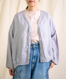 Brocante（ブロカント）の「[Brocante / ブロカント] リネンキャンバス カルディガンシャツ（シャツ/ブラウス）」