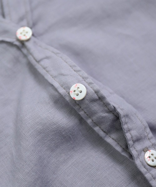 Brocante（ブロカント）の「[Brocante / ブロカント] リネンキャンバス カルディガンシャツ（シャツ/ブラウス・レディース・ベージュ/ラベンダー/ライトグレー/ホワイト/ブラック・2）」の7枚目の写真