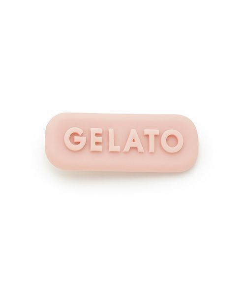 gelato pique（ジェラートピケ）の「ボリュームロゴヘアクリップセット（その他ルームウェア・レディース・アイボリー/ピンク・F）」の4枚目の写真