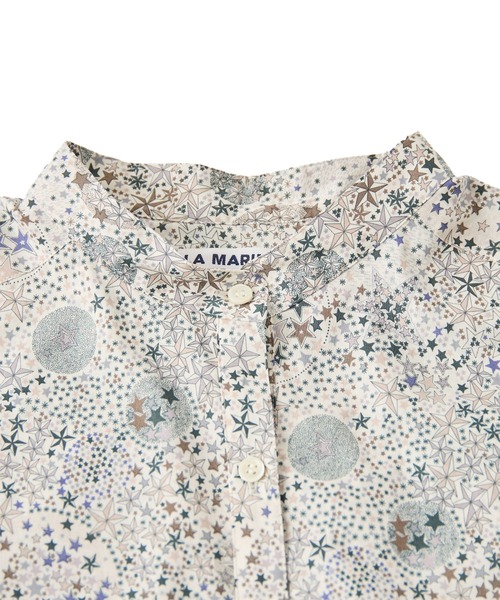 LA MARINE FRANCAISE（マリン フランセーズ）の「リバティプリントスタンドブラウス（シャツ/ブラウス・レディース・ブルー/グレー・FREE）」の8枚目の写真