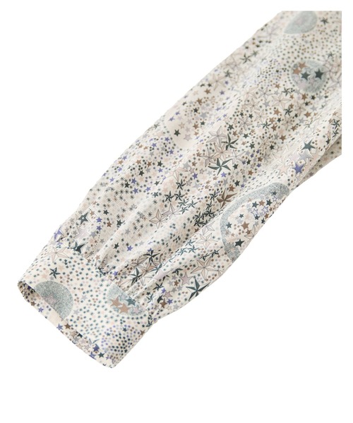 LA MARINE FRANCAISE（マリン フランセーズ）の「リバティプリントスタンドブラウス（シャツ/ブラウス・レディース・ブルー/グレー・FREE）」の7枚目の写真