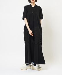 gomme（ゴム）の「切替ジップワンピース（Tシャツ/カットソー）」