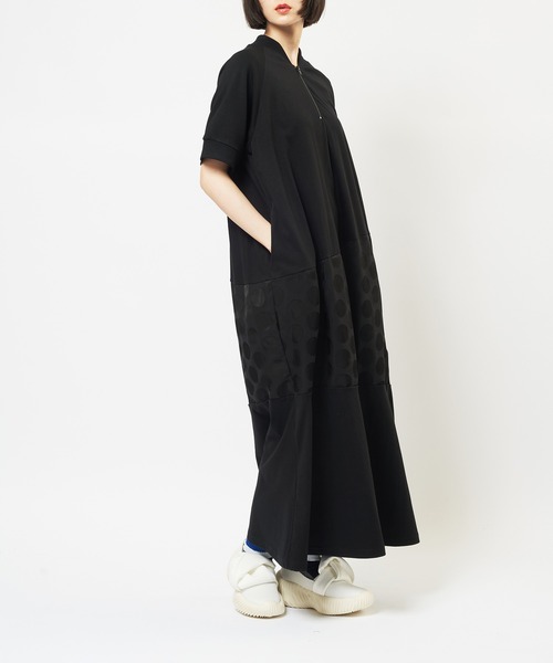 gomme(ゴム)の「切替ジップワンピース(Tシャツ/カットソー・レディース・ブラック・MEDIUM)」の12枚目の写真