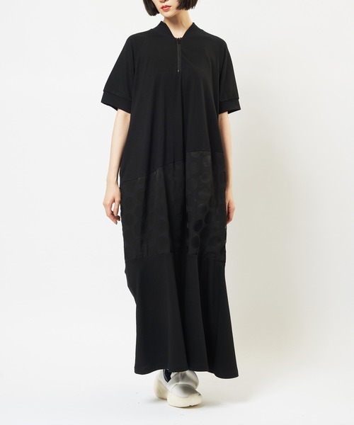 gomme(ゴム)の「切替ジップワンピース(Tシャツ/カットソー・レディース・ブラック・MEDIUM)」の11枚目の写真