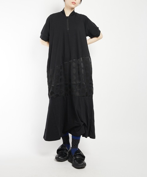 gomme(ゴム)の「切替ジップワンピース(Tシャツ/カットソー・レディース・ブラック・MEDIUM)」の19枚目の写真