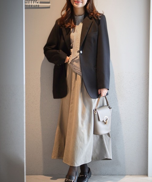 Ehre style(エーレスタイル)の「くすみスエード調 惚れる"カタチ"(スカート・レディース・カーキ系1/ピンク・FREE)」の6枚目の写真